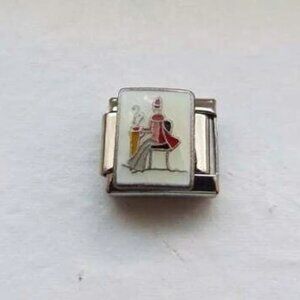 Fashionable person enamel 9mm stainless steel italian charm bracelet link new